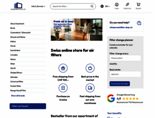 ersatzfilter-shop.ch screenshot