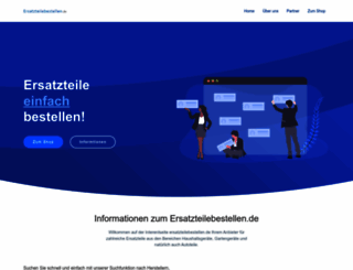 ersatzteilebestellen.de screenshot
