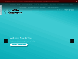 erthalchiropractic.com screenshot