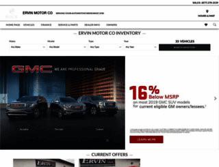 ervinmotors.com screenshot