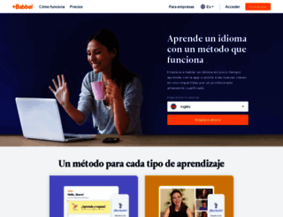 es.babbel.com screenshot