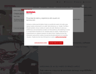 es.bernina.com screenshot