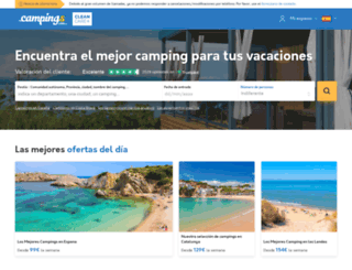 es.campings.com screenshot