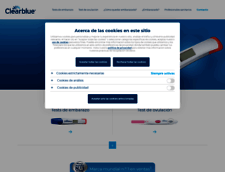 es.clearblue.com screenshot