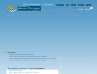 es.dmv.ca.gov screenshot
