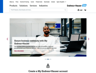 es.endress.com screenshot