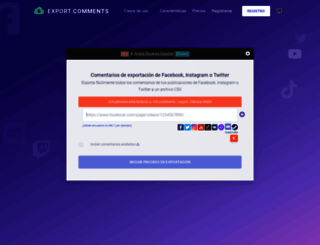 es.exportcomments.com screenshot