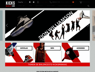 es.kicksmaniac.com screenshot