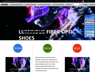 es.luminous-clothing.com screenshot