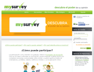 es.mysurvey.com screenshot