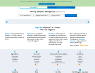 es.negocius.com screenshot