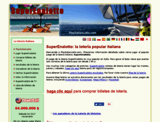 es.playitalianlotto.com screenshot