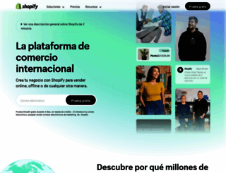 es.shopify.com screenshot