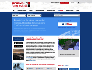 es.snow-forecast.com screenshot