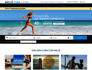 es.solmeliacuba.com screenshot