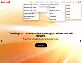 es.talend.com screenshot