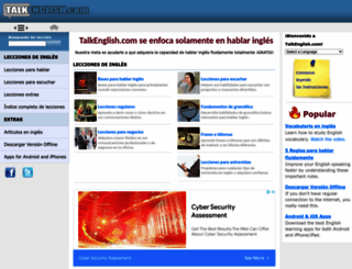 es.talkenglish.com screenshot