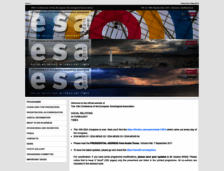 esa10thconference.com screenshot