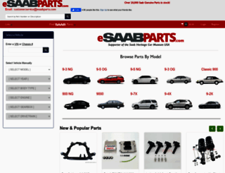 esaabparts.com screenshot