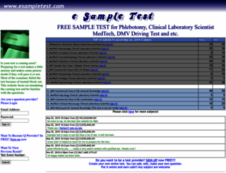 esampletest.com screenshot