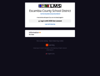 escambia.itslearning.com screenshot