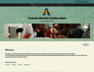escanabami.adventistschoolconnect.org screenshot