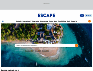 escape.com.au screenshot