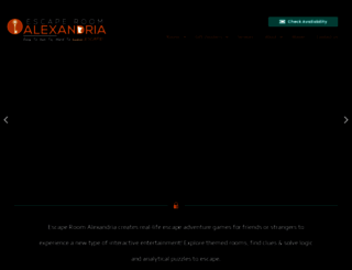 escapealexandria.com screenshot