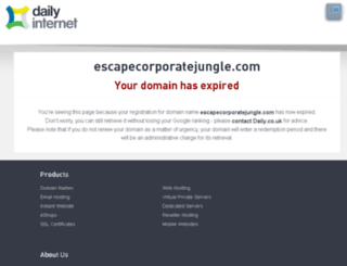 escapecorporatejungle.com screenshot