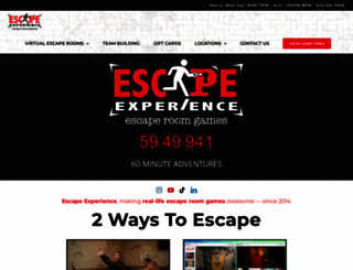 escapeexperience.com screenshot