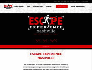escapeexperiencenashville.com screenshot