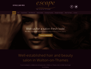 escapehairandbeauty.co.uk screenshot
