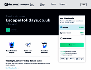 escapeholidays.co.uk screenshot