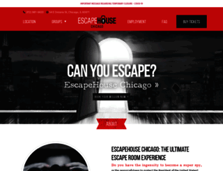 escapehousechicago.com screenshot