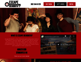 escaperehoboth.com screenshot