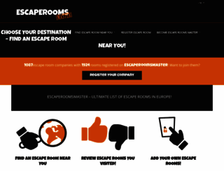 escaperoomsmaster.com screenshot