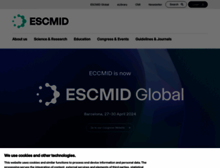escmid.org screenshot
