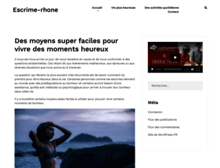 escrime-rhone.fr screenshot
