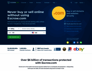 escrow.com screenshot