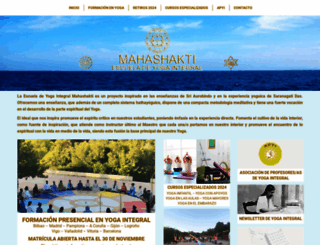 escuelamahashakti.com screenshot