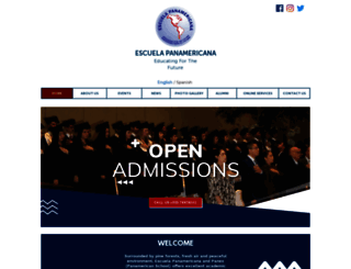 escuelapanamericana.org screenshot