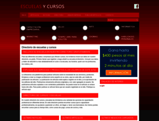 escuelas-cursos.com screenshot