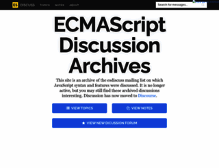 esdiscuss.org screenshot