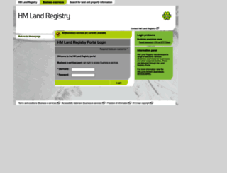 eservices.landregistry.gov.uk screenshot