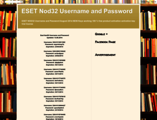 eset-nod32-username-password-keys.blogspot.com screenshot
