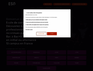 esg.fr screenshot