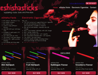 eshishasticks.co.uk screenshot
