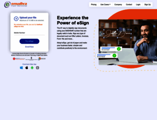 esign.e-mudhra.com screenshot