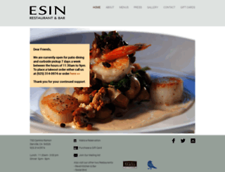 esinrestaurant.com screenshot