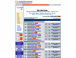 esl-jobs-forum.com screenshot